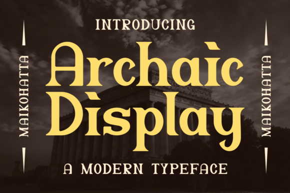 Archaic Display: A Serif Font for Digital Impact