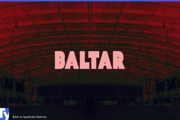 Baltar: A Heavy Sans Serif Font for Bold Editorial Design