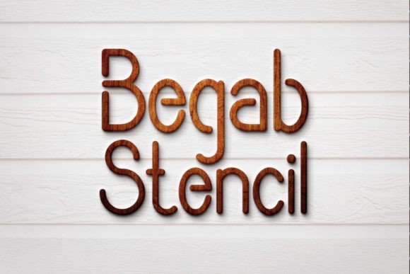 Begab Stencil: A Handwritten Font for Branding