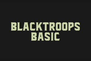 Blacktroops Basic: A Clean Typeface for Branding