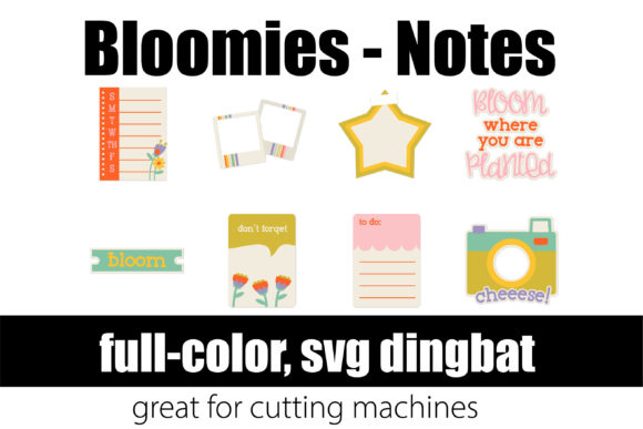 Bloomies Notes: A Colorful Font for Crafters