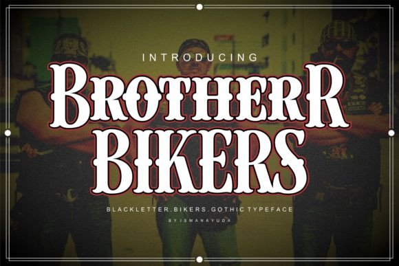 Brother Bikers Typeface for Bold Web Headers