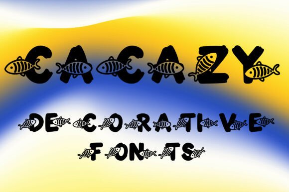 Cacazy: A Playful Decorative Font for Editorial Design