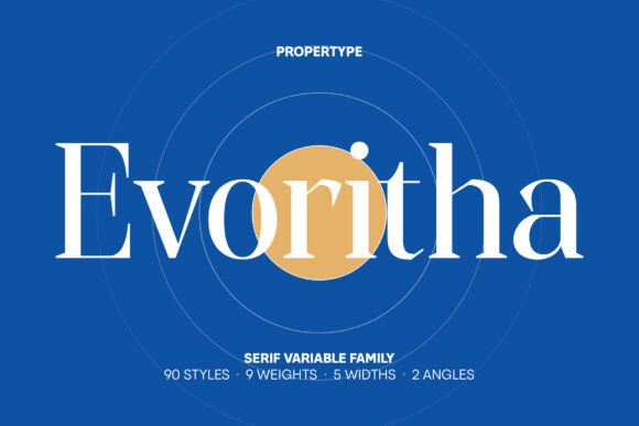 Evoritha: A Refined Serif Typeface for Editorial Design