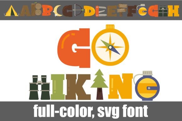 Go Hiking: A Color Font for Editorial Storytelling