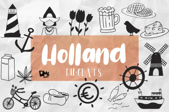 Holland Dingbats Font for Creative Makers
