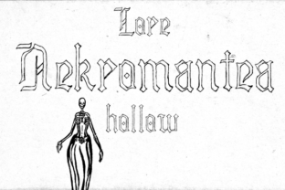 Lore Nekromantea Hollow: A Bold Blackletter Font for Branding