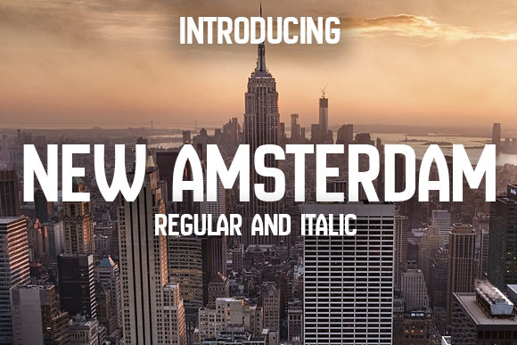 New Amsterdam Font: A Clean Typeface for Bold Campaigns