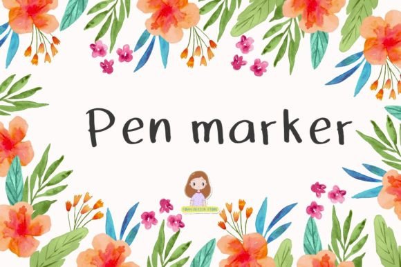 Pen Marker Font: A Handwritten Typeface for Makers