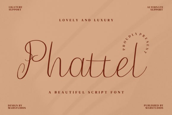 Phattel: A Handwritten Font for Authentic Branding