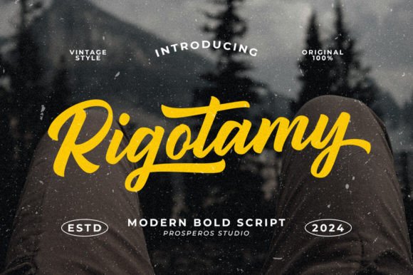 Rigotamy: A Script Font for Modern Web Design