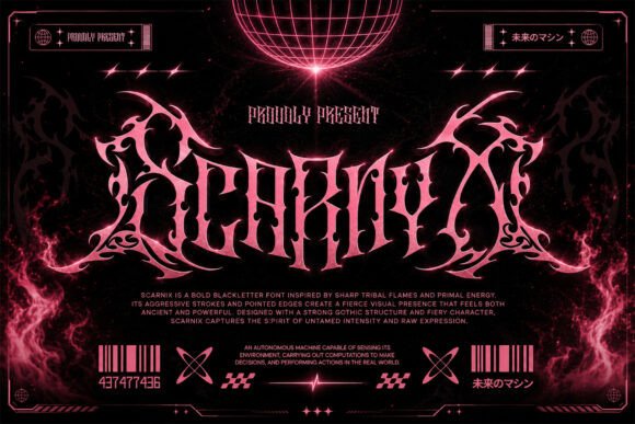 Scarnix Typeface Review for Bold Branding