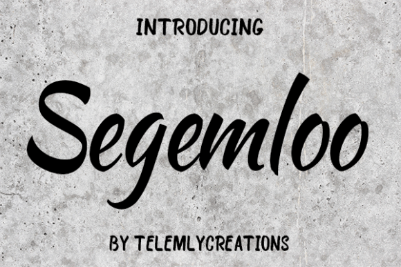 Segemloo: A Handwritten Typeface for Editorial Design