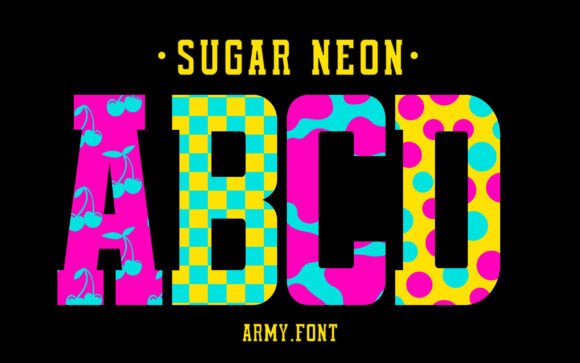 Sugar Neon: A Playful Color Font for Festive Branding