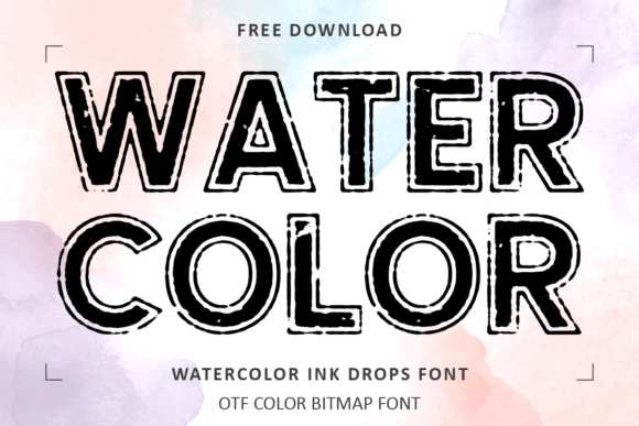 Watercolor Ink Drops Font Review
